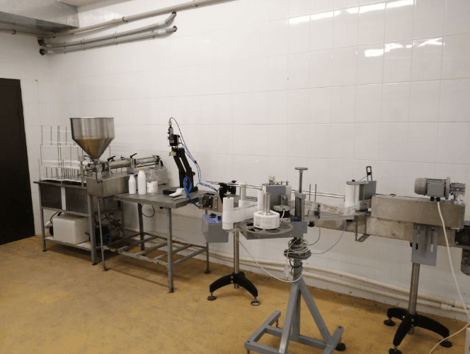 Полуавтоматическая линия розлива в ПЭТ инв.7154