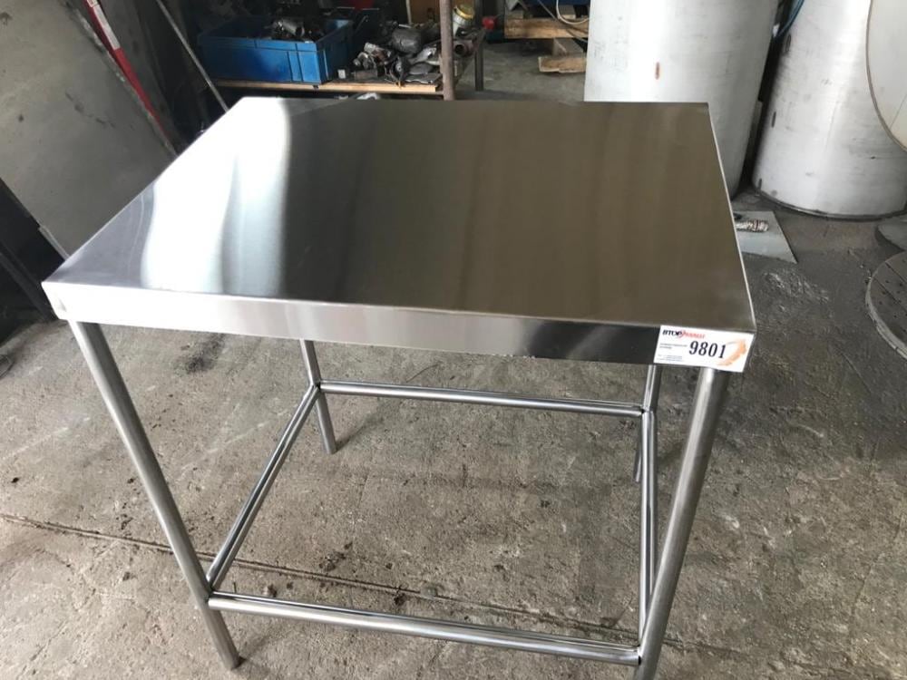 Стол нерж длина 1м инв.9801