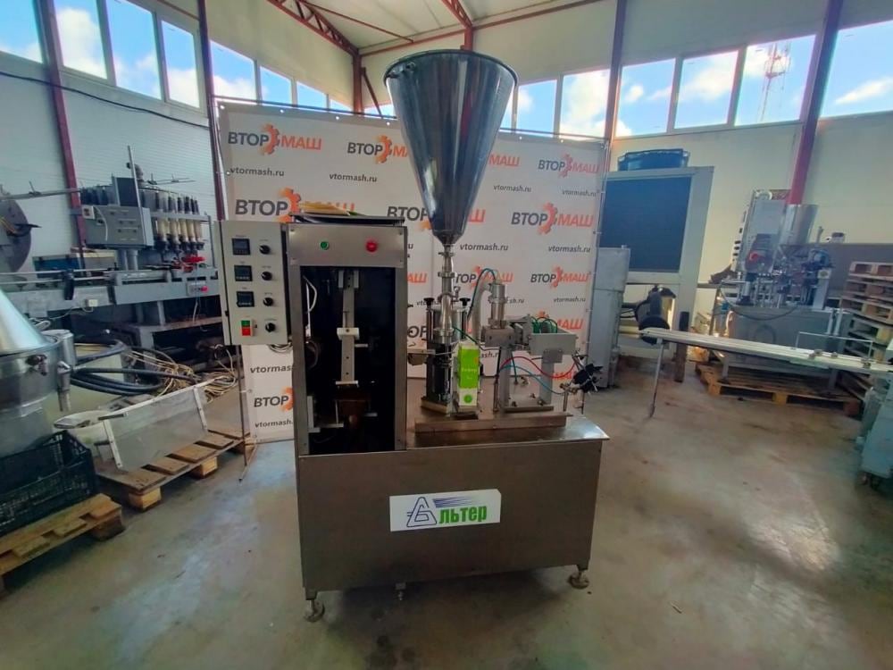 Полуавтомат розлива и упаковки АЛЬТЕР-04, пюр пак инв.1378