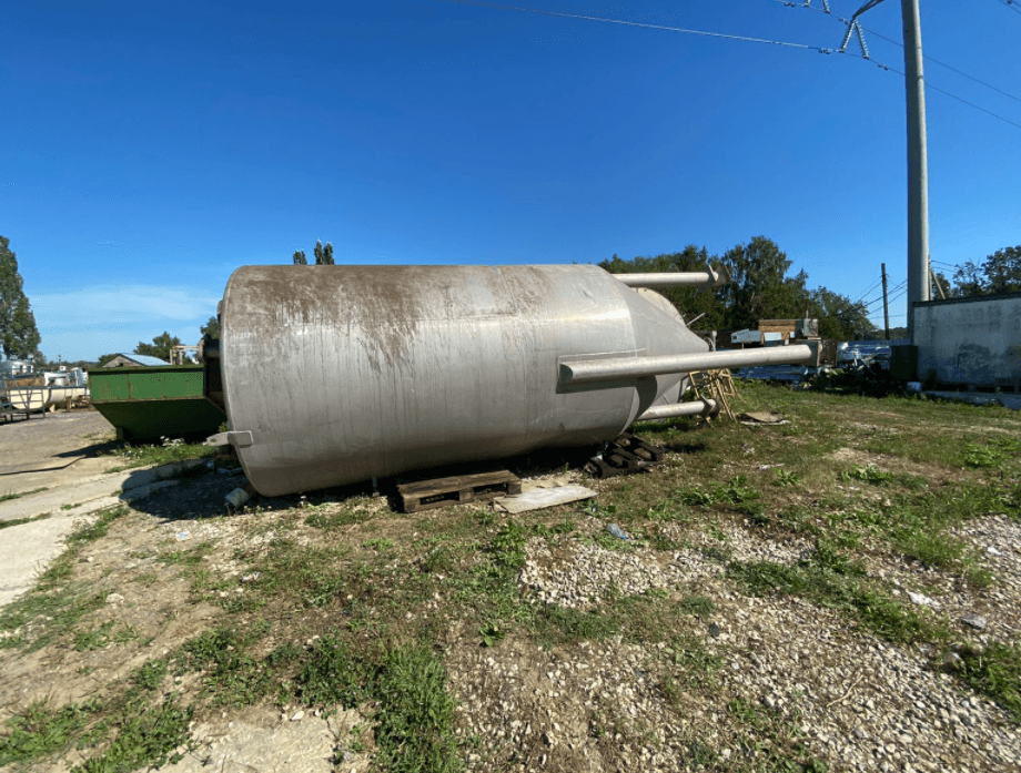 Емкость с конусным дном алюминий 19 кубов инв.10789