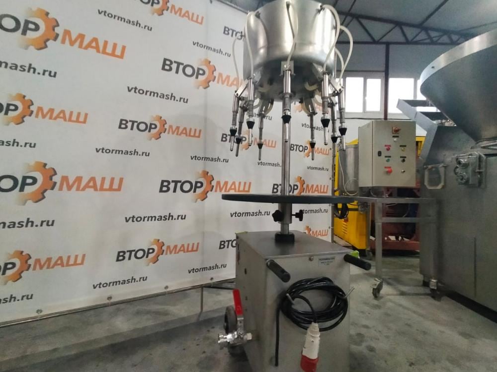 Линия розлива коньяка, полуавтомат, производительность до 700 бут/час - 0,5л инв.9915