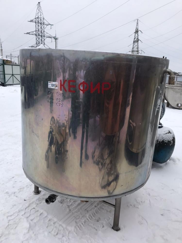 Ёмкость с рубашкой 1,8куб.м. инв.10934