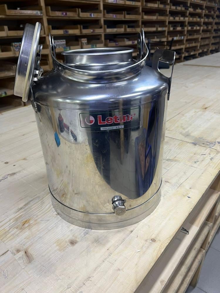 Бидон 25 литров с из нержавеющей стали инв.10316