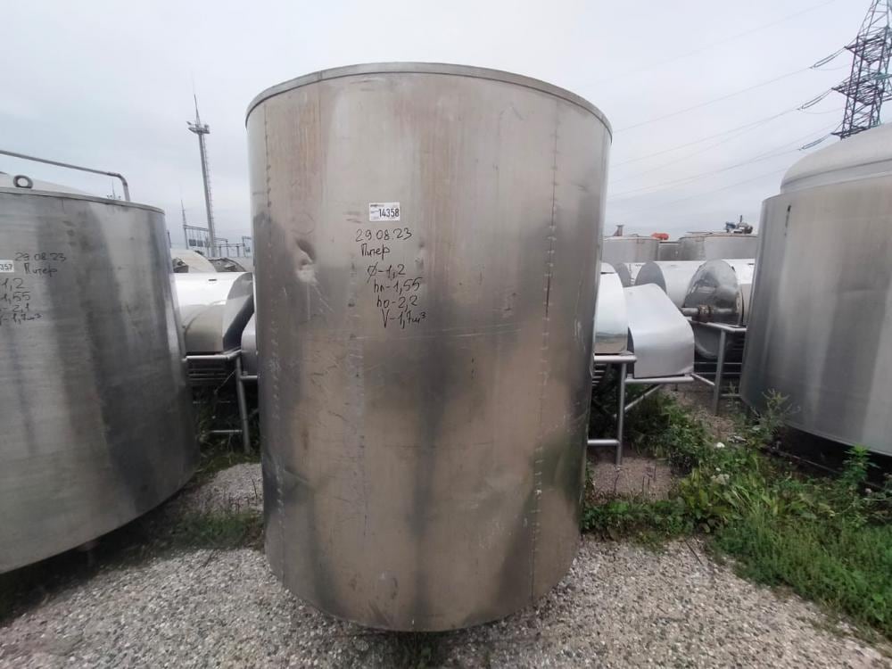 Ёмкость с рубашкой 1,7м3 инв.14358