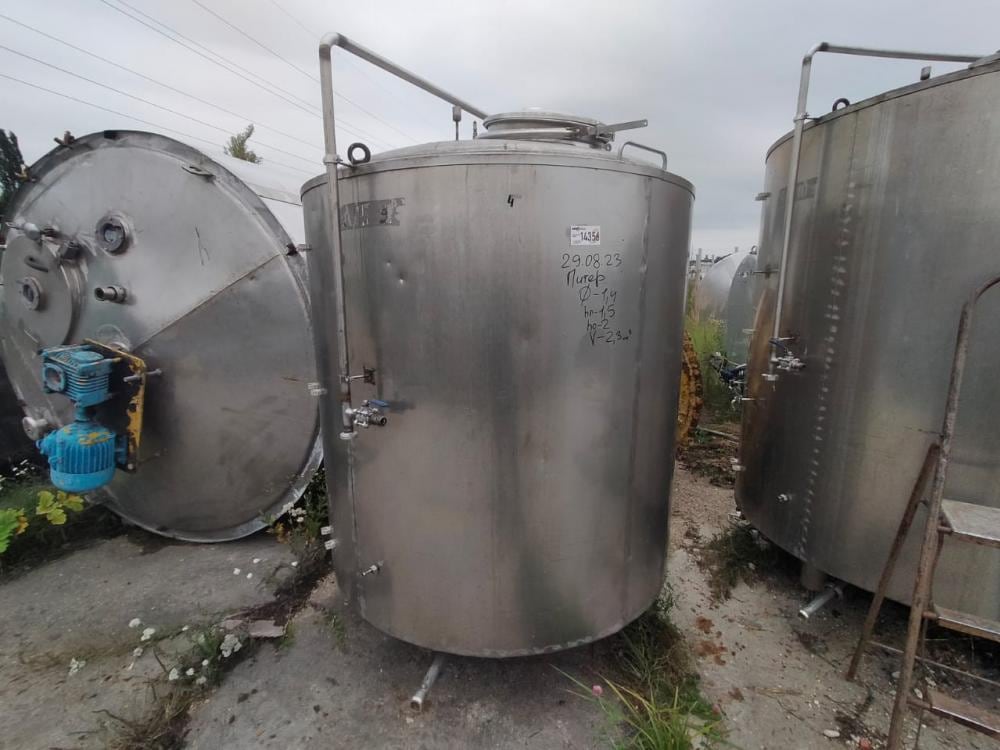 Ёмкость с рубашкой 2,3м3 инв.14356