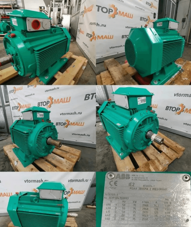 Электродвигатели ABB от 0,7 кВт до 75 кВт