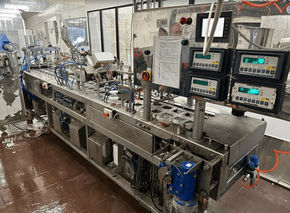 Фасовочный автомат творога в стаканчик 95мм Паст Пак 2Л.