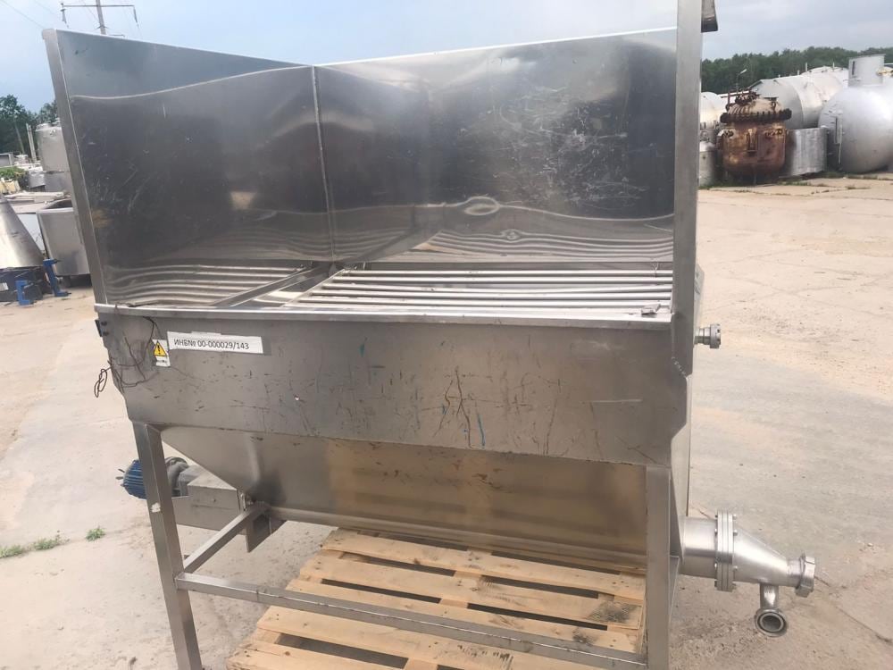 Ванна одностенная со шнеком 1куб.м инв.14427