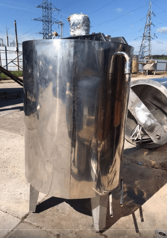 Емкость 500л с рубашкой вертикальная инв.14491