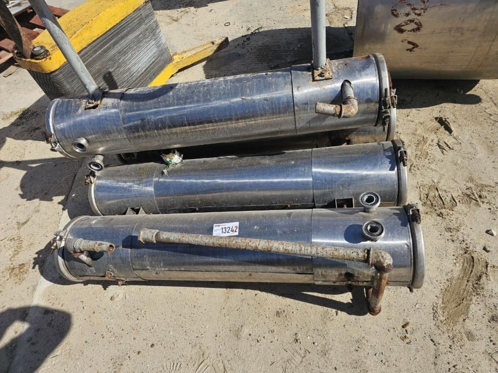 Трубчатый пастеризатор 4 шт.на одной раме инв.13242