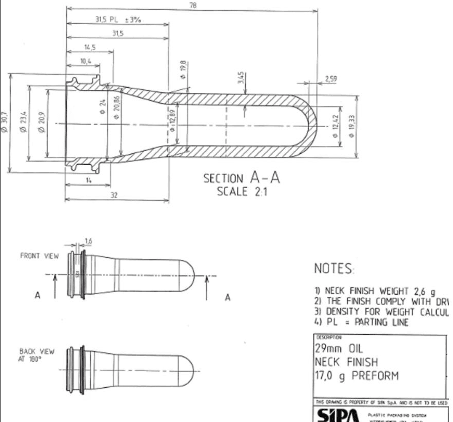 Линия для производства преформ ПЭТ SIРА РРS72