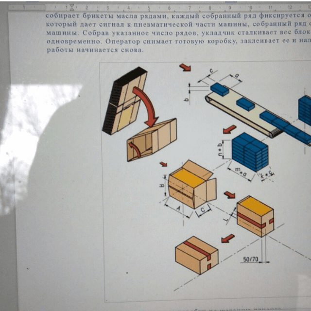 Автоматический упаковщик масла в гофроящик