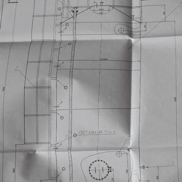 Емкость стальная вертикальная 50 куб.м.