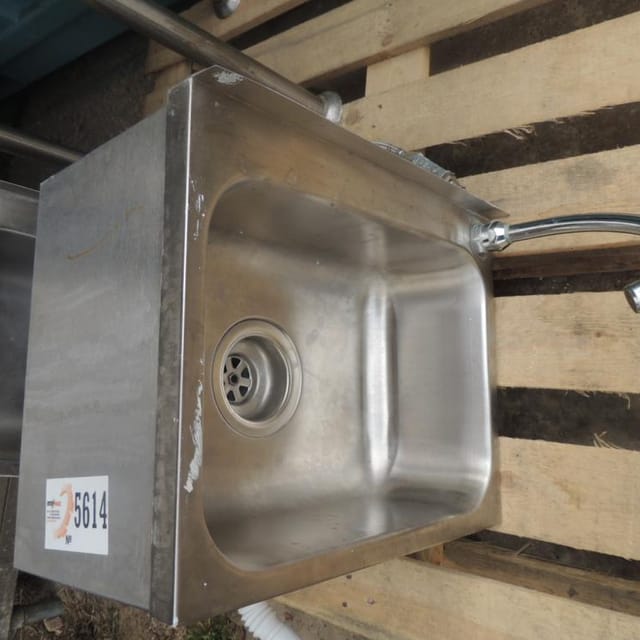 Раковина нерж с краном инв.5614