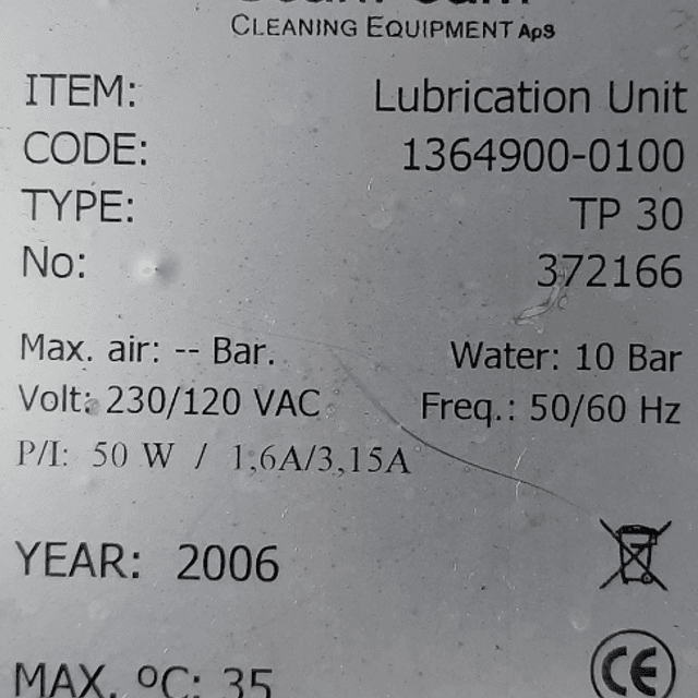 Автоматическая система смазки транспортеров Tetra Pak TP 30