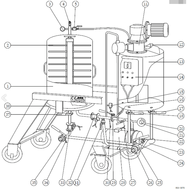 Кизельгуровый фильтр Frau impianti FFM 7mq
