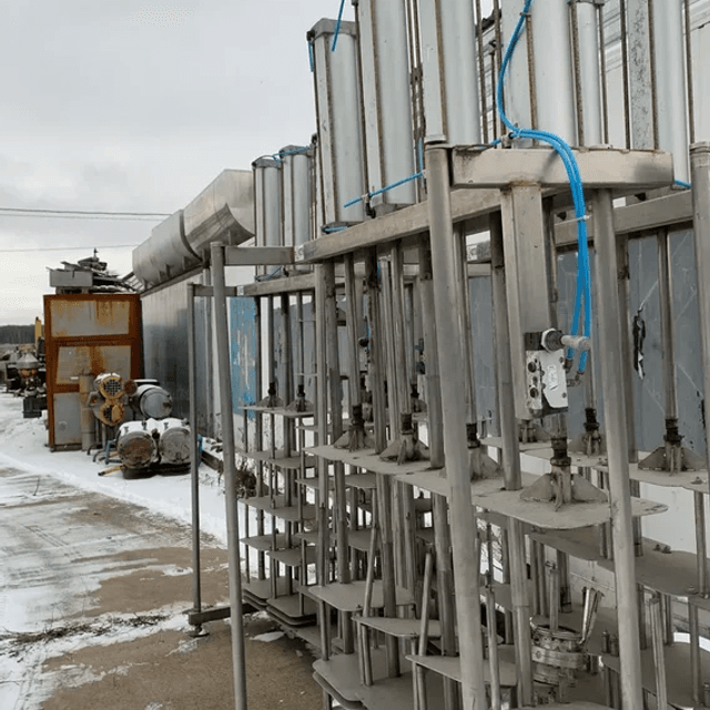 Пресс сырный Е8-ОПГ 24 головки площадки из нерж инв.9803