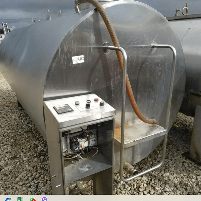 Танк-охладитель молока без установки охлаждения. 5000л инв.4462