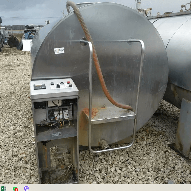 Танк-охладитель молока без установки охлаждения. 5000л инв.4462