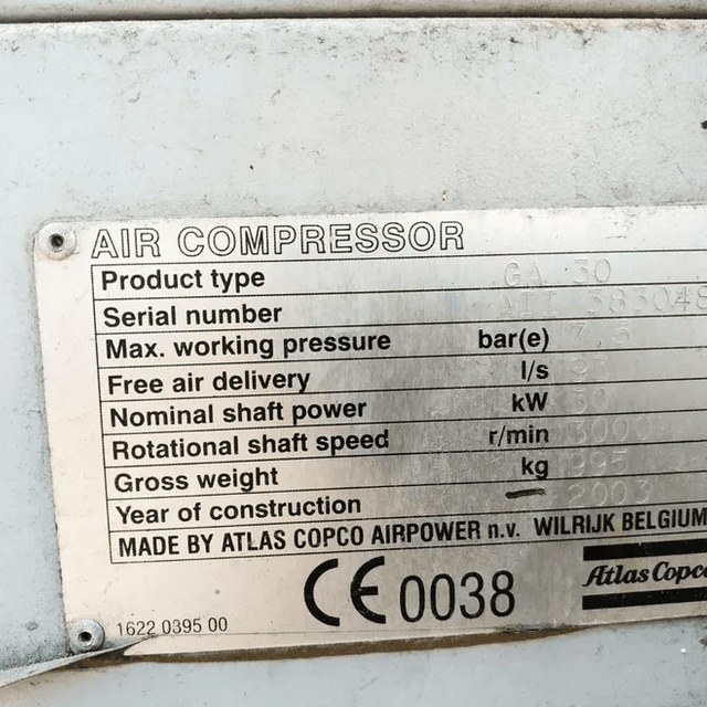 Компрессор Atlas Copco GA-30FF инв.4434