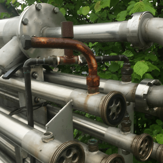 Теплообменник трубчатый  с буферным баком 320л инв.3312