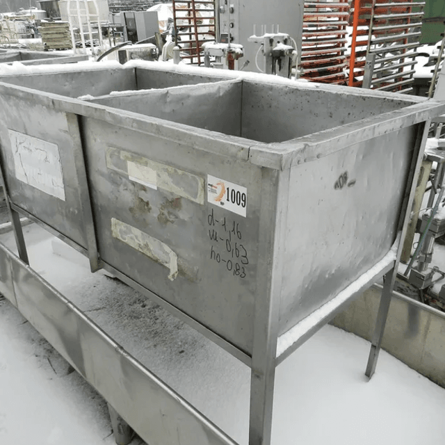 Мойка 2х секционная 160л инв.1009