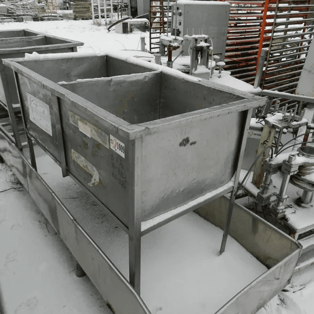 Мойка 2х секционная 160л инв.1009