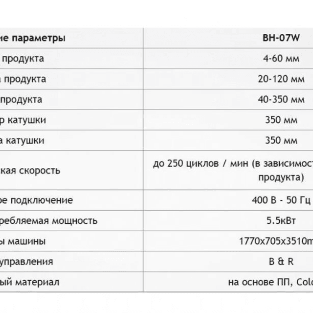 Горизонтальный упаковщик Chemosvit BH-07 инв.4460