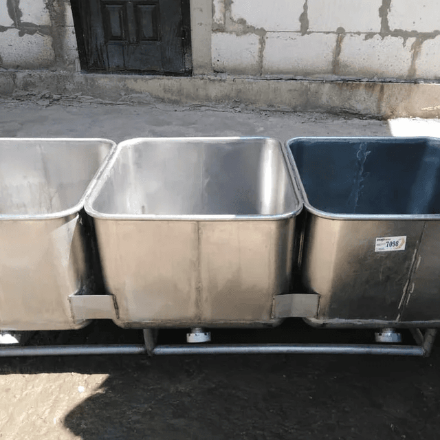 Мойка 3-х секционная 600л инв.7098