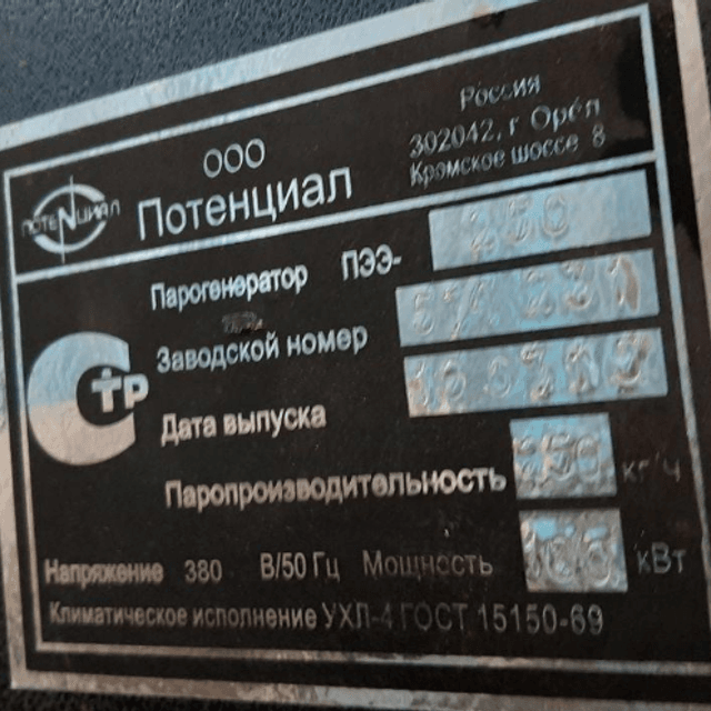 Парогенератор электродный ПЭЭ-250