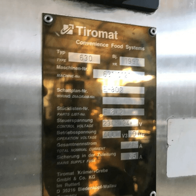 Термоформер TIROMAT 630 инв.8913