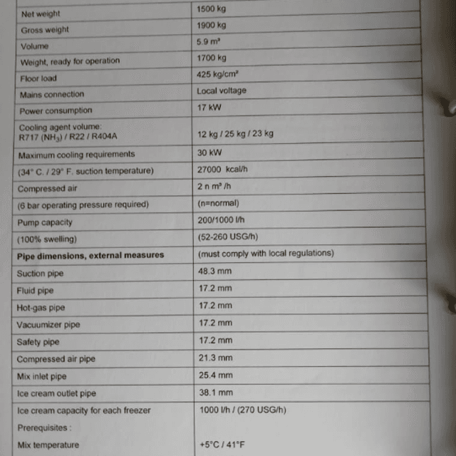 Фризер Tetra pak 1000