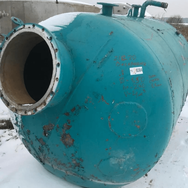 Емкость нержавеющая 4 куб.м. сборник инв.8384