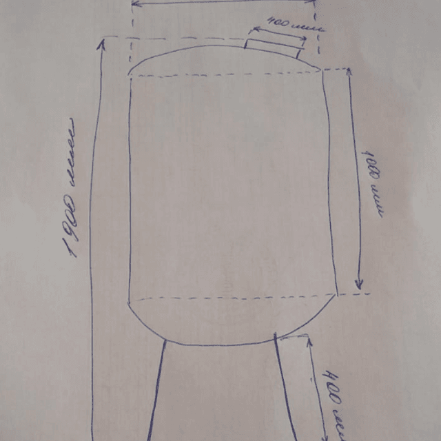 Емкость с люком 1000л инв.8218