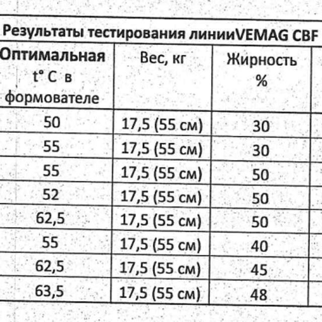 Оборудование для формовки плавленого сыра VEMAG инв.7114