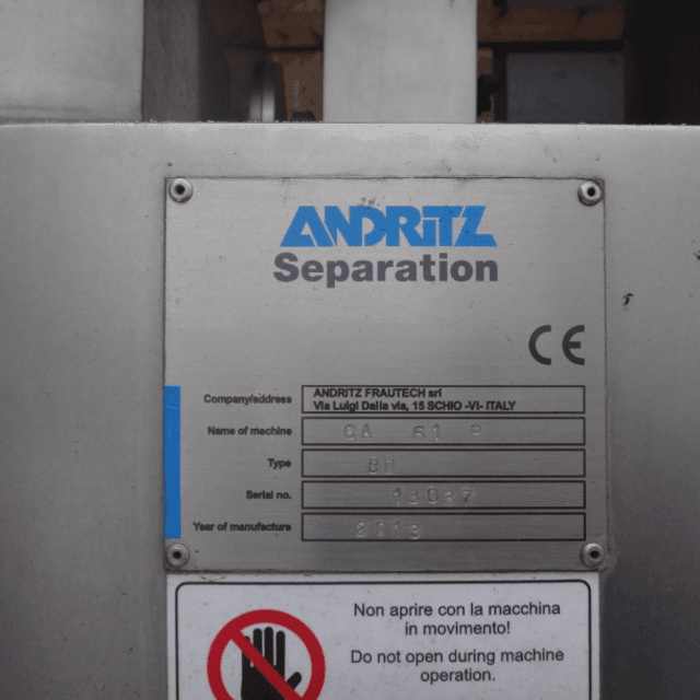 Сепаратор серии "Freedom" 10т/час  модель CA-61-P-BD инв.9268