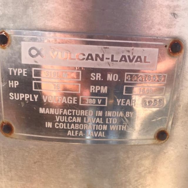 Сепаратор Vulcan Laval инв.7344