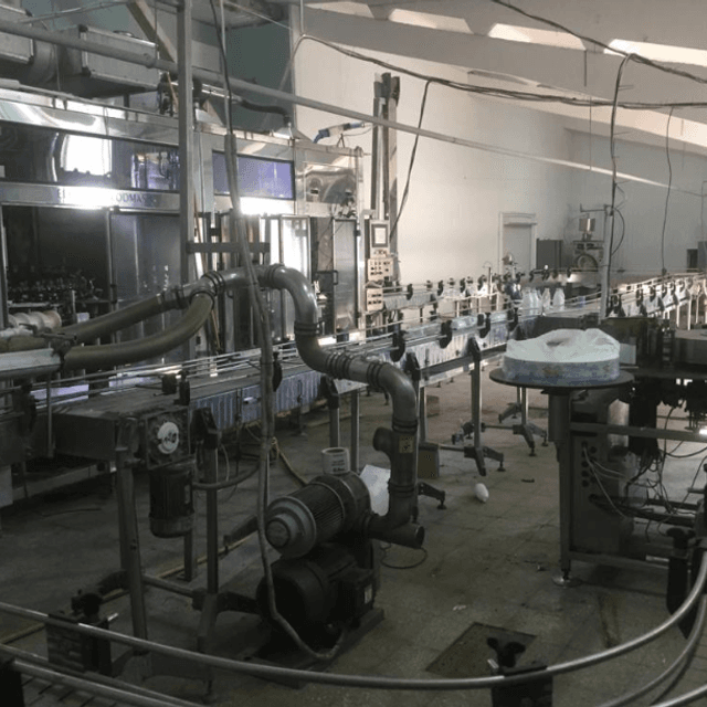 Линия розлива молока в ПЭТ-6000