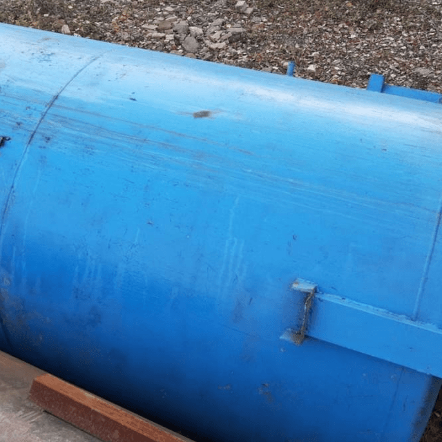 Стальная, вертикальная 16куб.м. синяя