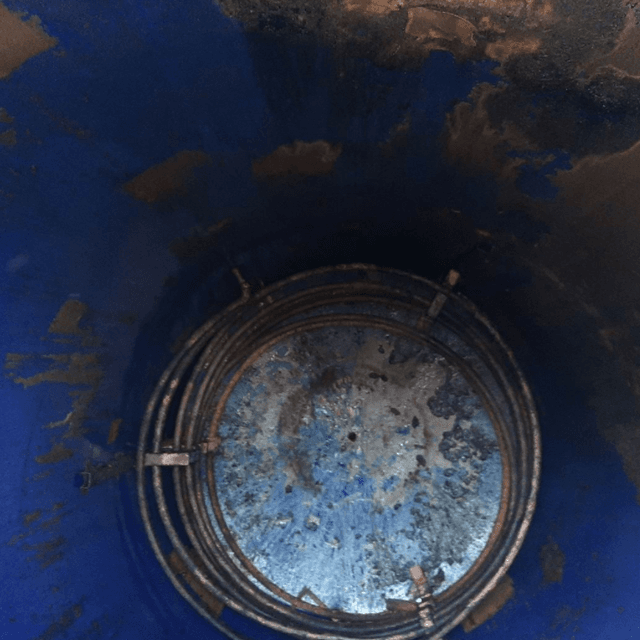 Стальная, вертикальная 16куб.м. синяя