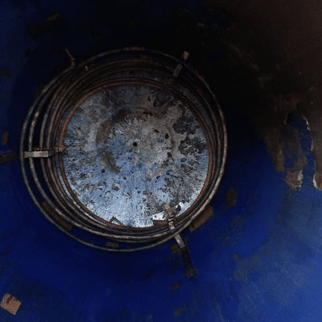 Стальная, вертикальная 16куб.м. синяя