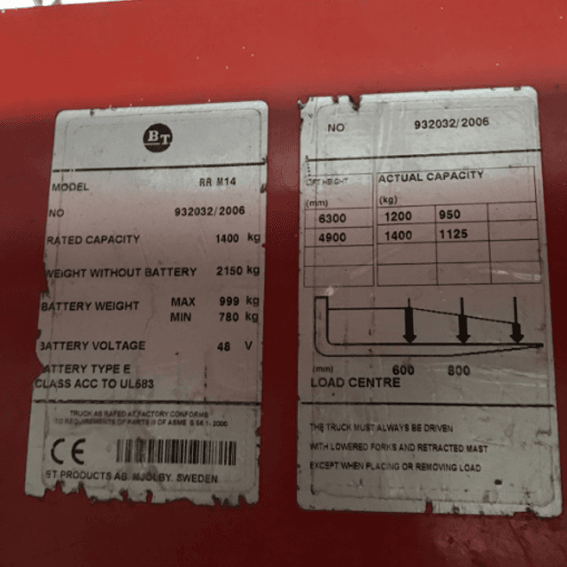 Ричтрак BT RR M14 инв.1538