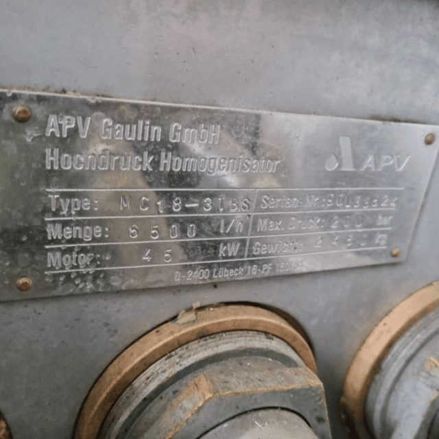 Гомогенизатор APV Gaulin Gmbh