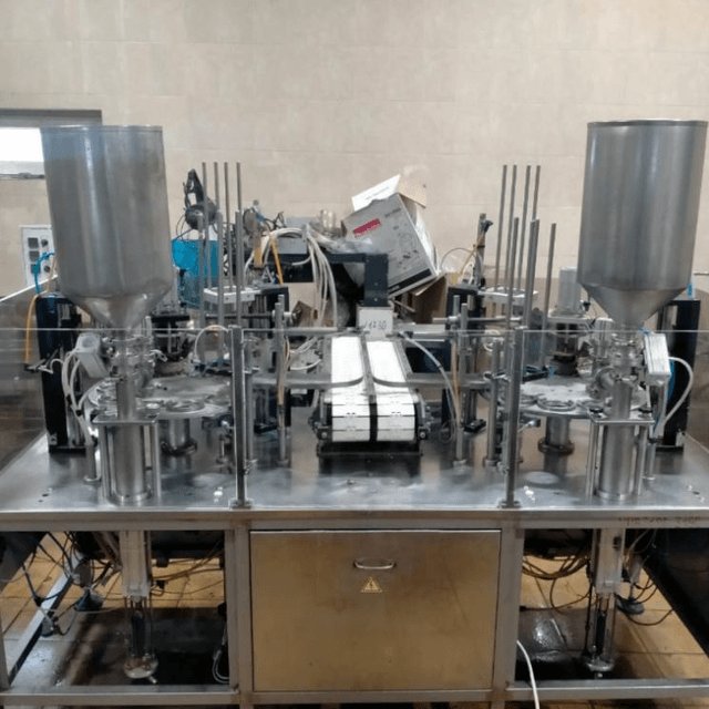 Фасовочный автомат в стаканчикТФ ПАСТ ПАК 2Р двухкарусельный  инв.9097