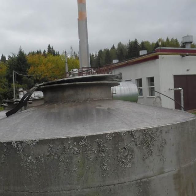 Емкость 4м3 .нерж коническое дно е.1959