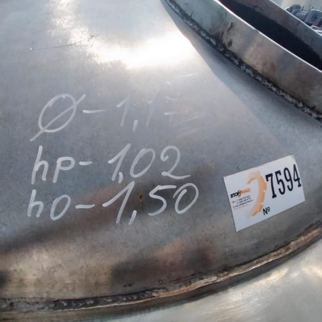 Емкость 1000 литров с рубашкой инв.7594