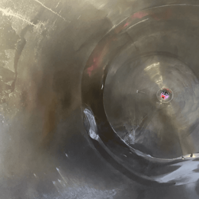 Емкость с конусным дном алюминий 19 кубов инв.10789