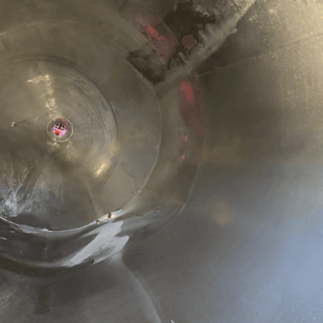 Емкость с конусным дном алюминий 19 кубов инв.10789