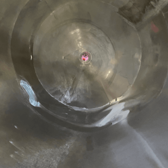 Емкость с конусным дном алюминий 19 кубов инв.10789