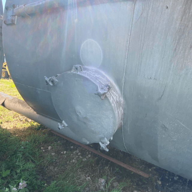 Емкость с конусным дном алюминий 19 кубов инв.10789